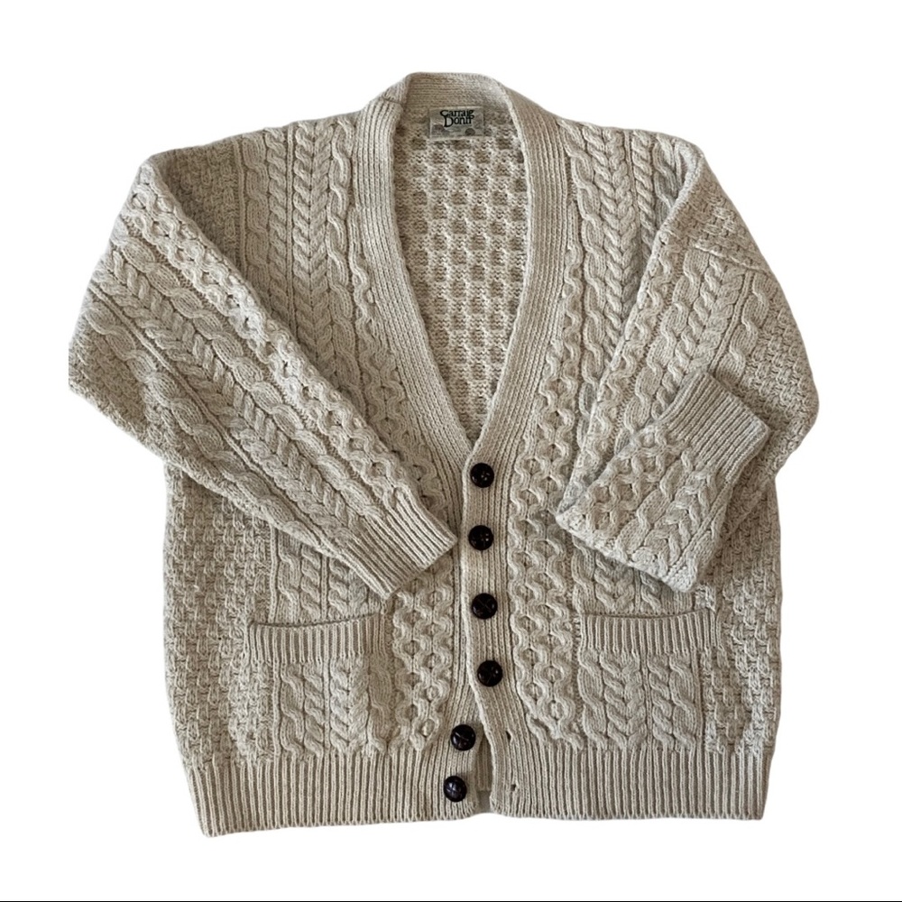 Vintage Aran Carraig Donn Wool Sweater